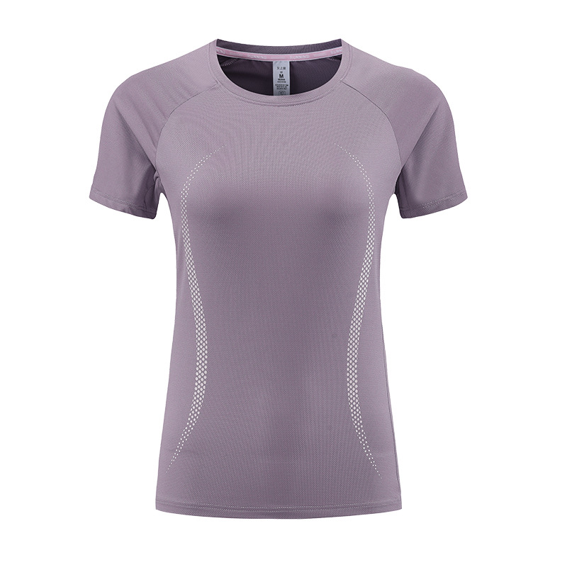 Ropa de Yoga de verano para mujer de manga corta de secado rápido Top running ciclismo entrenamiento ropa de fitness Slim adelgazante Camiseta deportiva