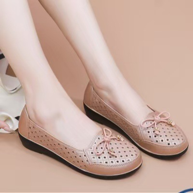 批发妈妈包头鞋护士春秋平跟塑料劳保防滑胶鞋女透气休闲女士单鞋