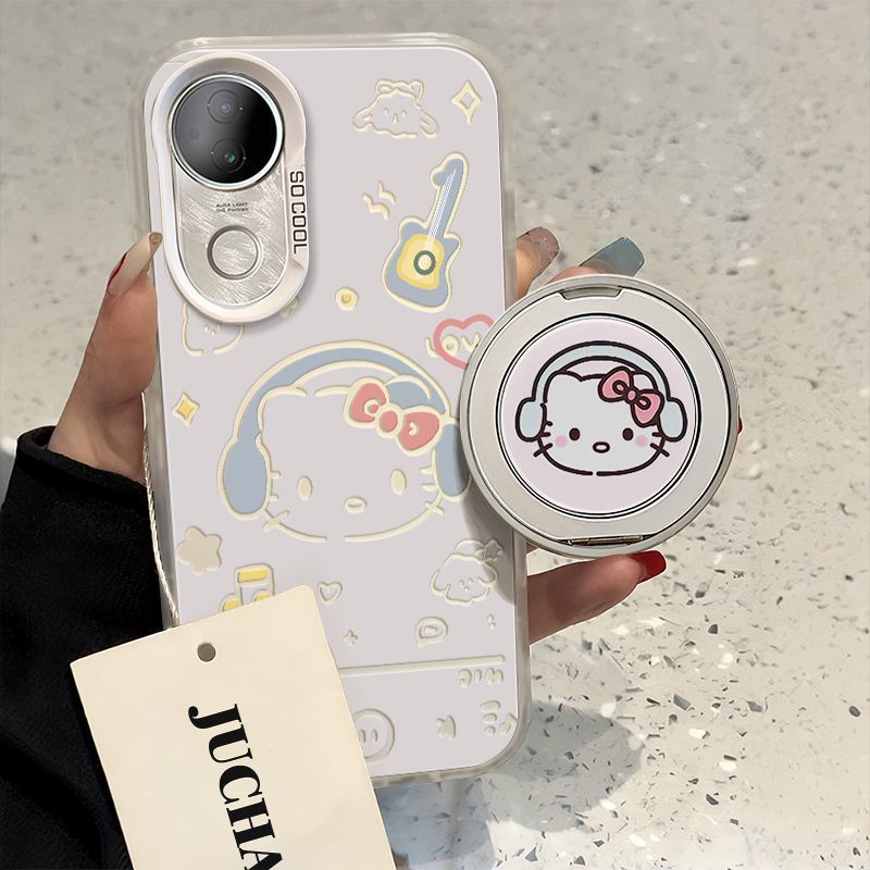 Cute Shatter-resistant VIVOs19 Case for vivos20pro Phone New S18 Cartoon S17 Women's Headphones Katie