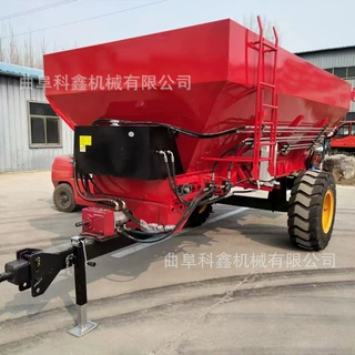 科鑫牌3m³牵引式撒粪车 农田果园多用途撒肥机 后置蛟龙甩粪机