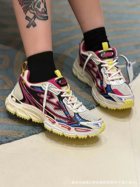 Cross-border original off-white dad shoes for men and women, retro versatile thick-soled OW deconstructed casual running sneakers