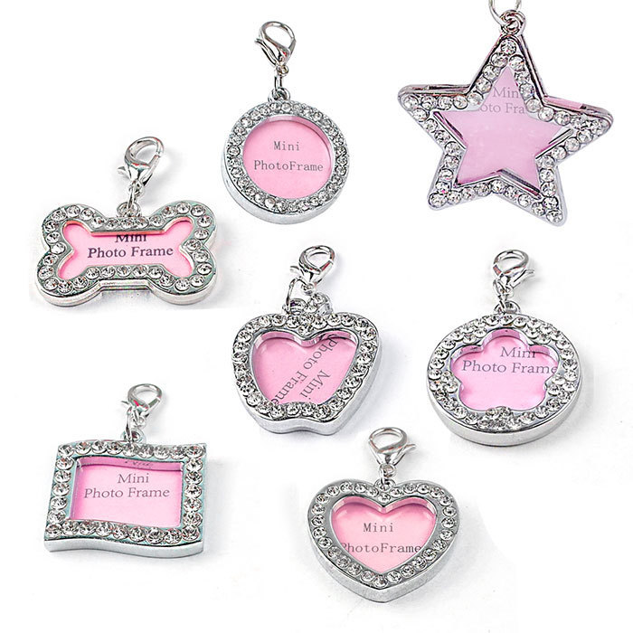 Os Mignon Amour Coeur Carte Ronde Anti-conseil De L'information Perdue Écriture Décoration Collier Pour Animaux De Compagnie display picture 1