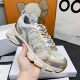 D home 2025 new lovers graffiti mesh sneaker leather thick-soled fashion Joker casual shoes dad shoes