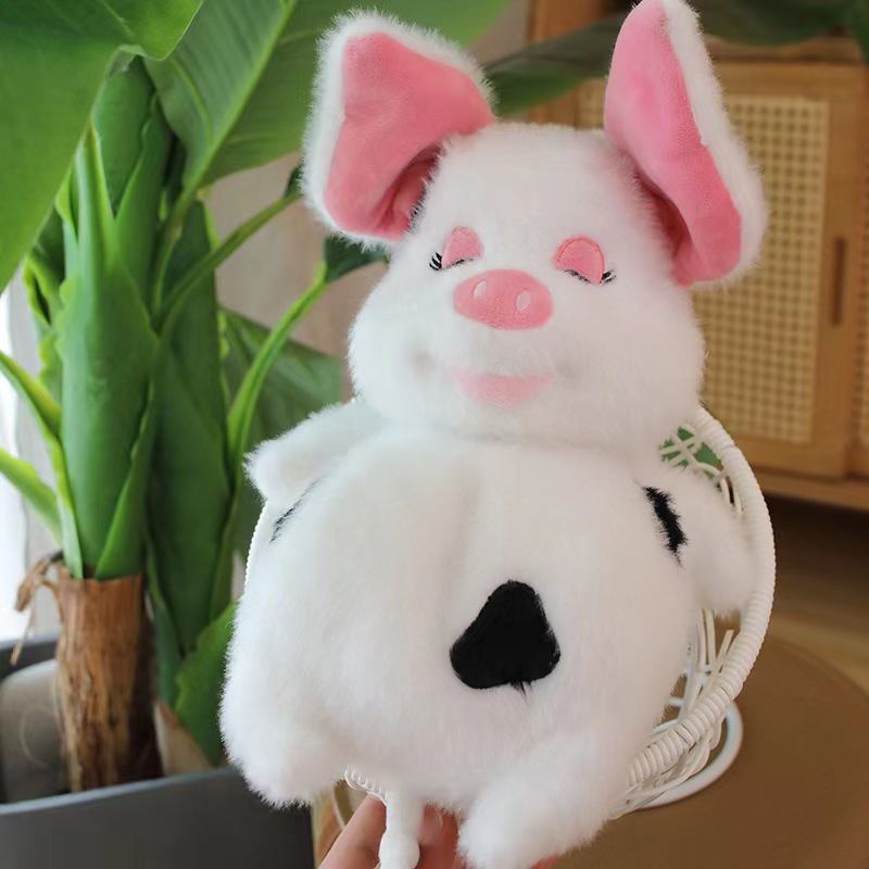 Tiktok mismo estilo gordo cerdo soñoliento cura lindo cerdo peluche juguete descompresión hablando cantando pidiendo misericordia por misericordia