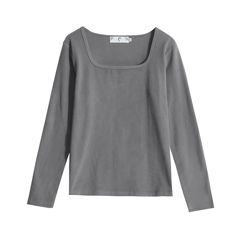 스모크 그레이 스퀘어 칼라