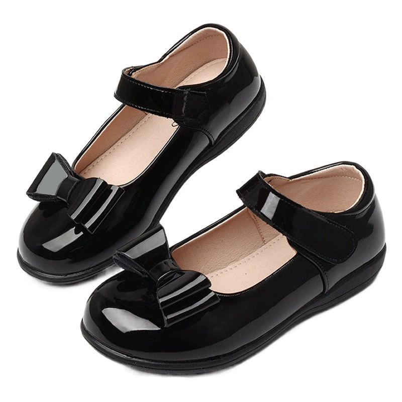Черные туфли для девочек, актерская обувь, обувь принцессы, маленькая обувь, детская, кожаная, обувь на мягкой подошве, школьная обувь