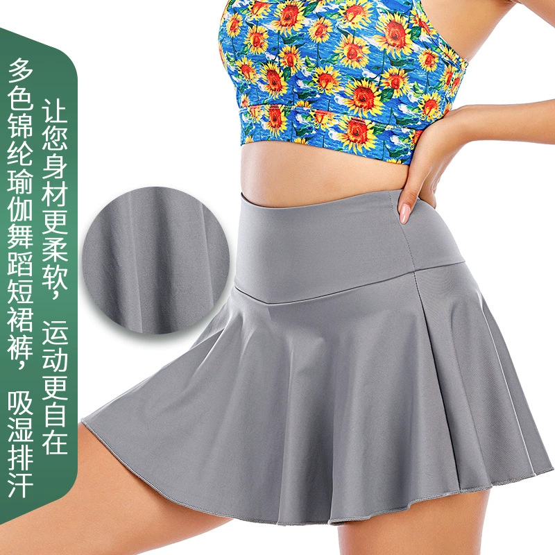 Солнцезащитная, быстросохнущая, защитная от солнца, спортивная юбка-плиссе для фитнеса и йоги на открытом воздухе, юбка для бега, бадминтона и тенниса, быстросохнущая и солнцезащитная.