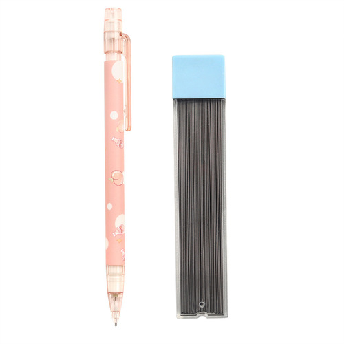 Creative Peach Mechanical Pencil, Primary School Student High-Looking Mechanical Pencil, Cute No-Sharpening Press Pencil Wholesale