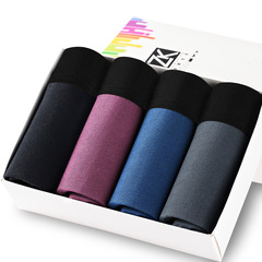 男士內褲莫代爾ZK蕉凸內褲工廠批發大碼內褲四條裝平角純綿男內褲