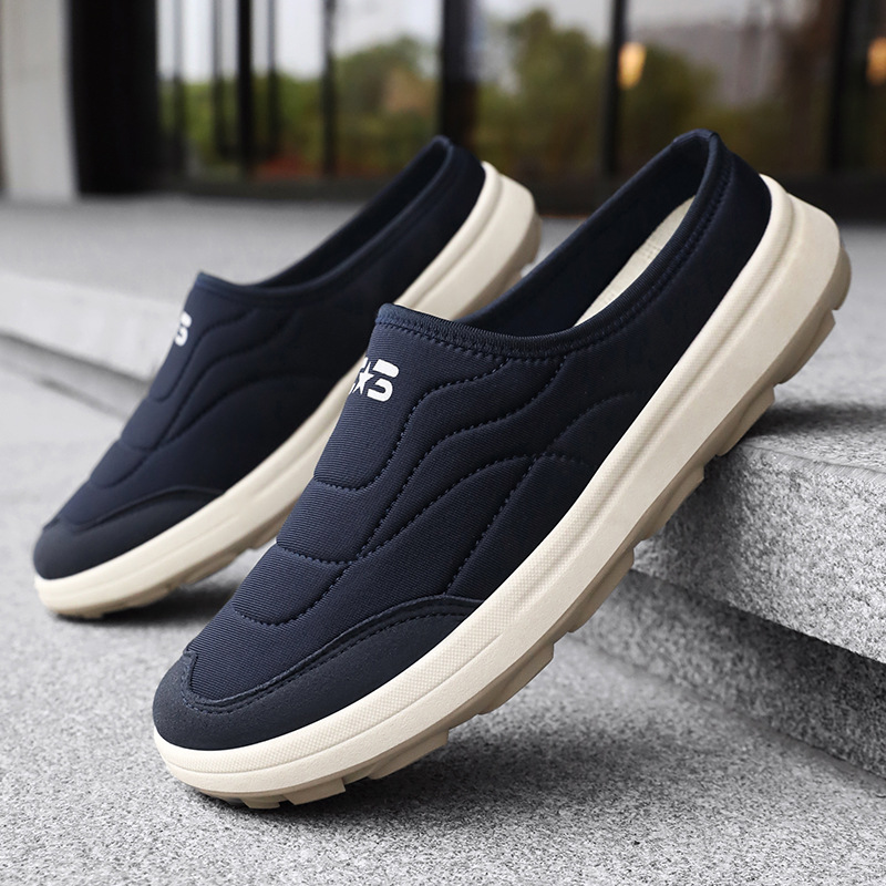 Zapatos de hombre verano nuevo estilo semi-pantuflas zapatos casuales de un pie zapatos de papá cómodos y transpirables zapatos ligeros de todo fósforo al por mayor