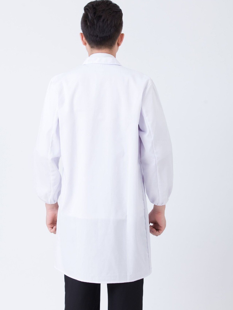 Ropa DE TRABAJO blanco abrigo médico ropa farmacia salón de belleza fábrica de alimentos herramientas experimento ropa chef manga larga abrigo blanco