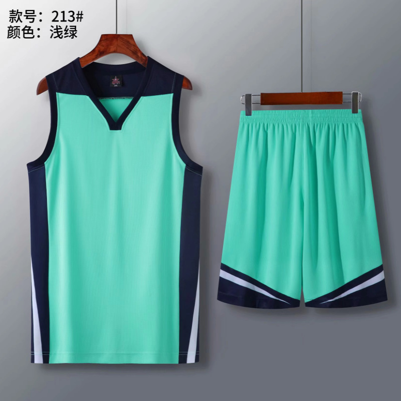 夏季青少年运动团队篮球服套装  透气吸汗学生比赛背心篮球服印号|undefined