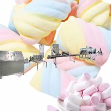 双色棉花糖食品加工生产机械设备加馅棉花糖成型多样化一台搞定