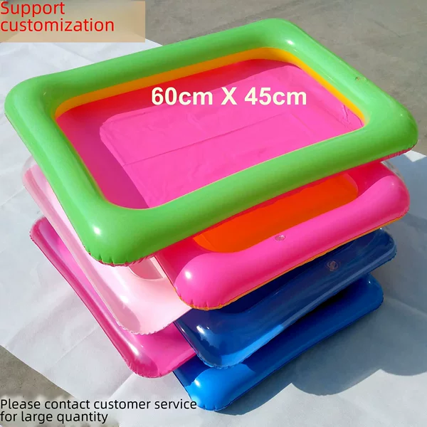 pvc sand table children fishing toy mini pool air cushion inflatable tray inflatable basin 6045