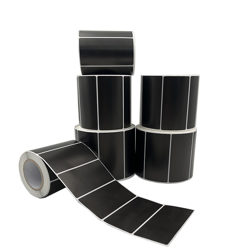 검정 PP 합성지 자체 접착 라벨지 100X70X60X50X40X30X20 방수 찢어짐 방지 라벨