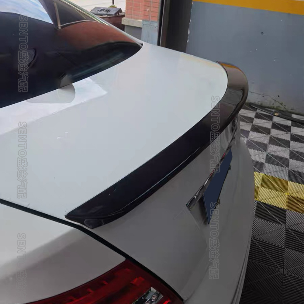 Applicable to 2007-2014 Mercedes-Benz C- Class W204 four-door version modified AMG rear tail box cover press tail spoiler