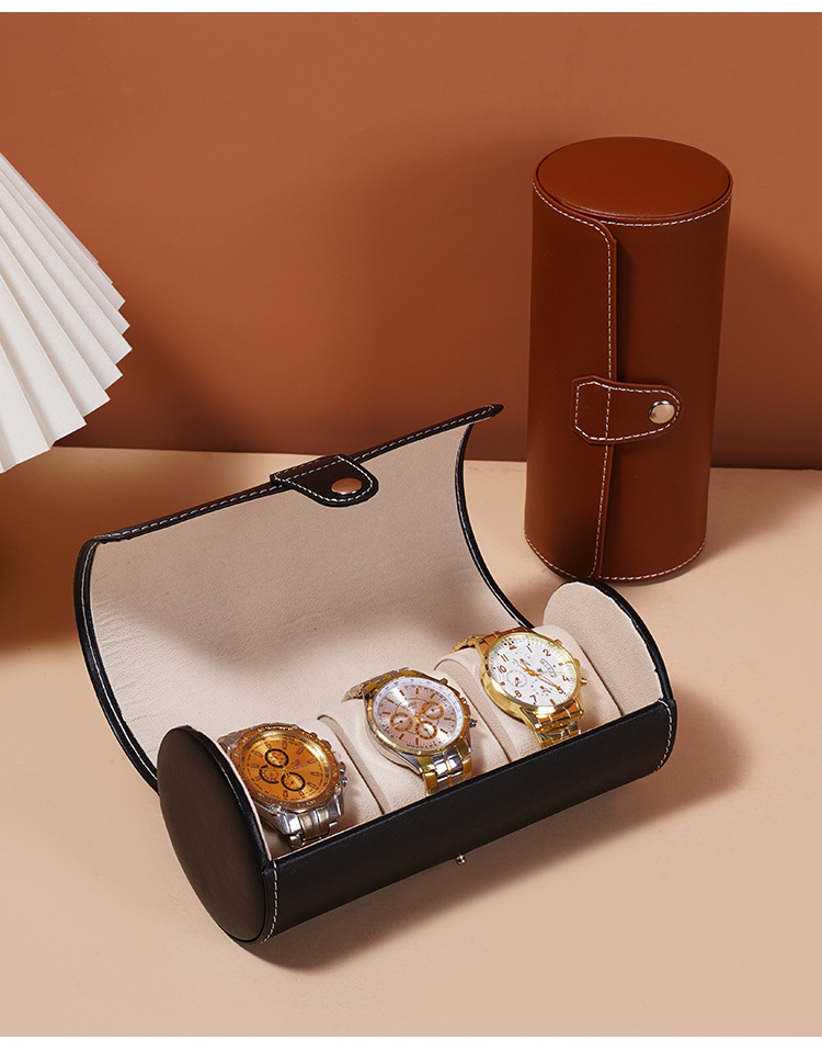 Women's Gender Simple Style, Classic Style Style Simple Style Classic Style Solid Color Pu Leather Women's Watch Cases