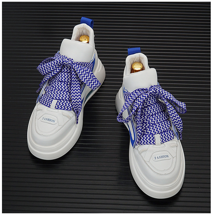 Herrenschuhe, kurze Herrenstiefel, trendige Freizeitschuhe, dicke Sohlen, kurze Jugendstiefel, modische High-Top-Sneaker, Martin-Stiefel für Herren_voghion.com