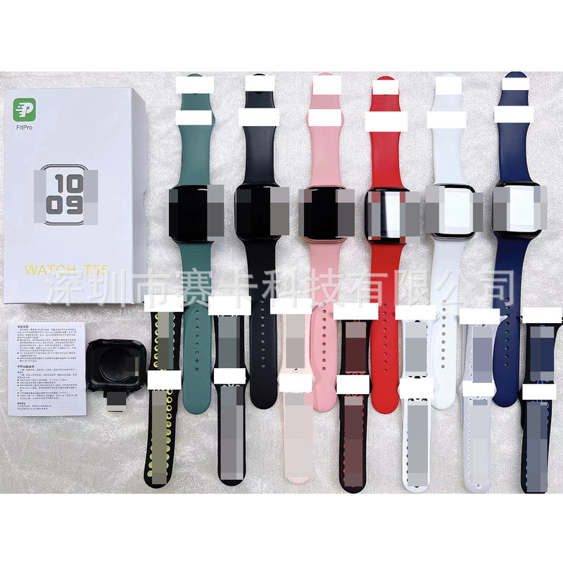 T55 Smartwatch Huaqiangbei s9 Bluetooth Calling Cross-Border Foreign Trade Bestseller Dual Strap iWatch Direct from Manufacturer