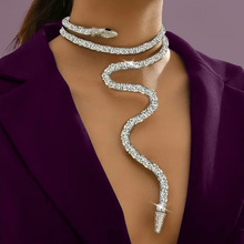 跨境热销项链 辣妹性感蛇形可扭曲设计感ins风项链项圈手镯可调节