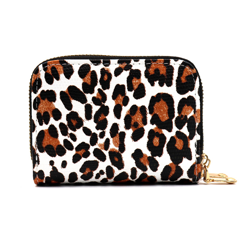 Paquete de tarjetas de órgano de gran capacidad Cubierta de tarjetas de mujer multifuncional Monedero con cremallera doble Traje de identificación antirrobo Carpeta de tarjetas retro europea y americana