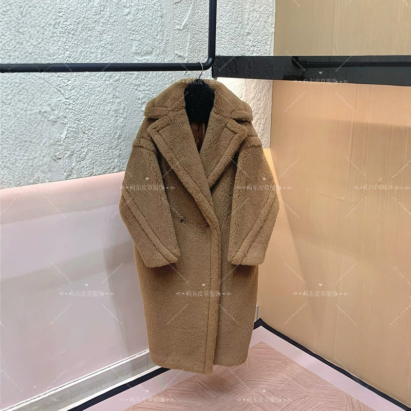 2026 New Teddy Bear Wool Coat, Mid-Length Fur Jacket, Warm Women's Clothing for Autumn and Winter, High-End Style