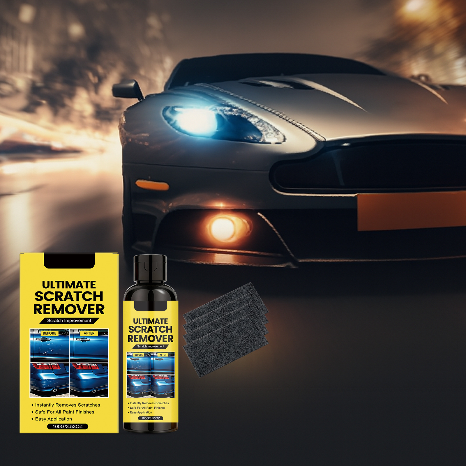 Car Scratch Repair Kit, Mild Ingredients, Scratch Repair, Polishing, Refurbishment, Maintenance, Daily Care