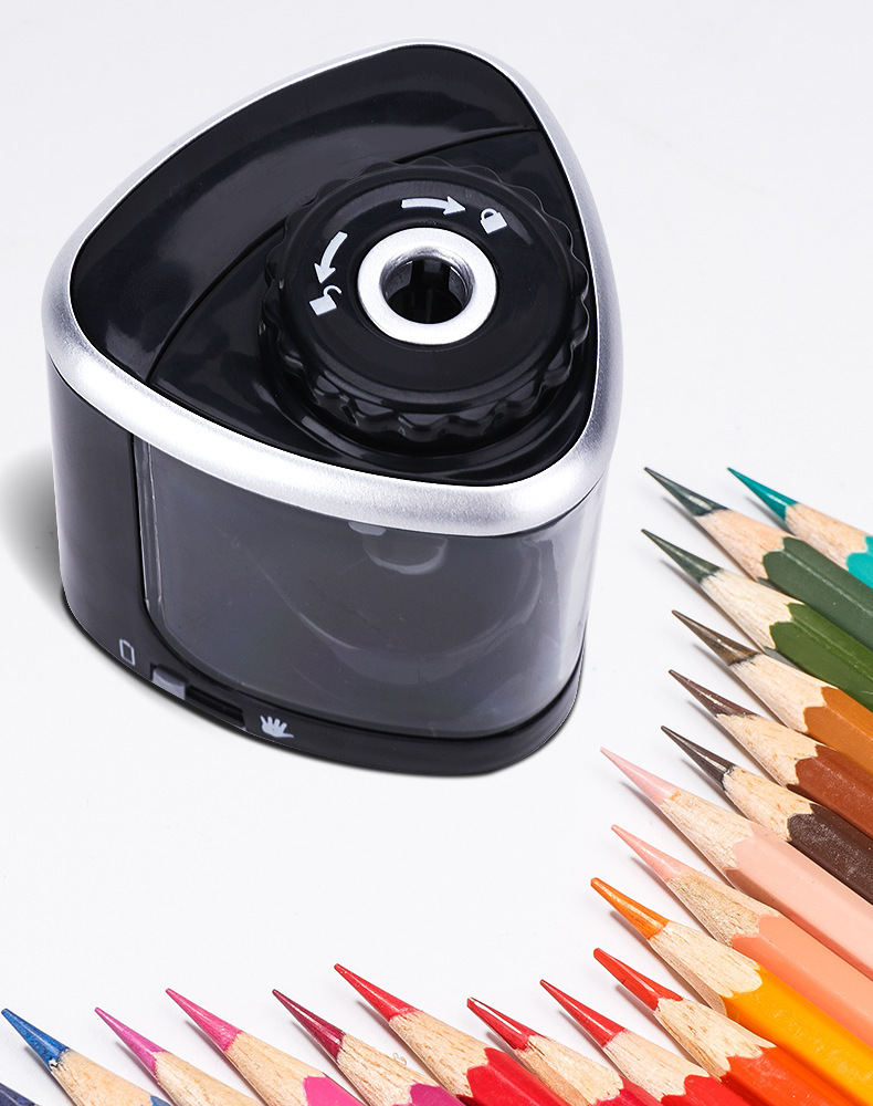 TENWIN电动卷笔刀创意型学生自动削笔器转笔刀厂家批发跨境TW8005详情3