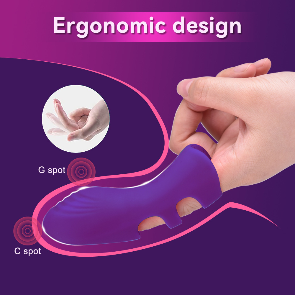 Star Shine Silikon-Vibrator mit 10 Frequenzen, Flirt- und Massagefunktion für Paare, Fingerhülle (Großhandel)_voghion.com