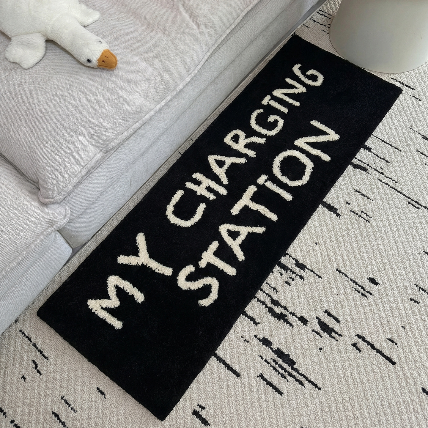 Original Design, Simple And Thickened Bedside Rug, Bathroom Long Absorbent Floor Mat, Bedroom Sofa Non-slip Foot Pad_voghion.com