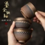 鎏金陶瓷手工功夫品茗杯