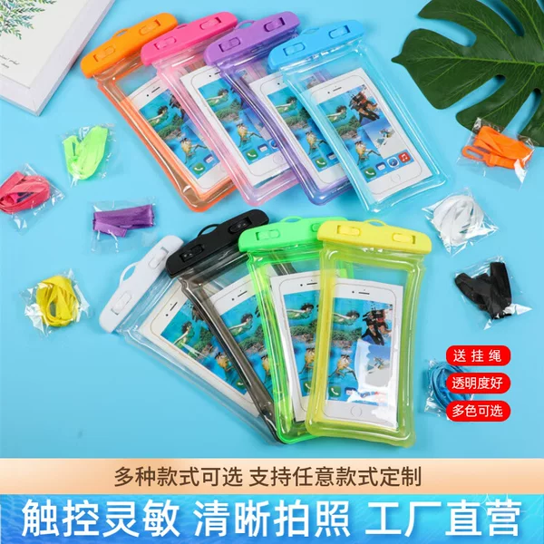 Airbag Mobile Phone Waterproof Bag, Transparent Floating Touch-Screen Pvc Waterproof Case, Drifting, Swimming, Diving Sealed Protective Case