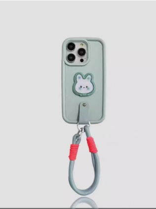 Rosa roja Smiley cara pulsera para iPhone13/15Pro crossbody 14PROMAX Apple 13 teléfono caso 11 mujer 12