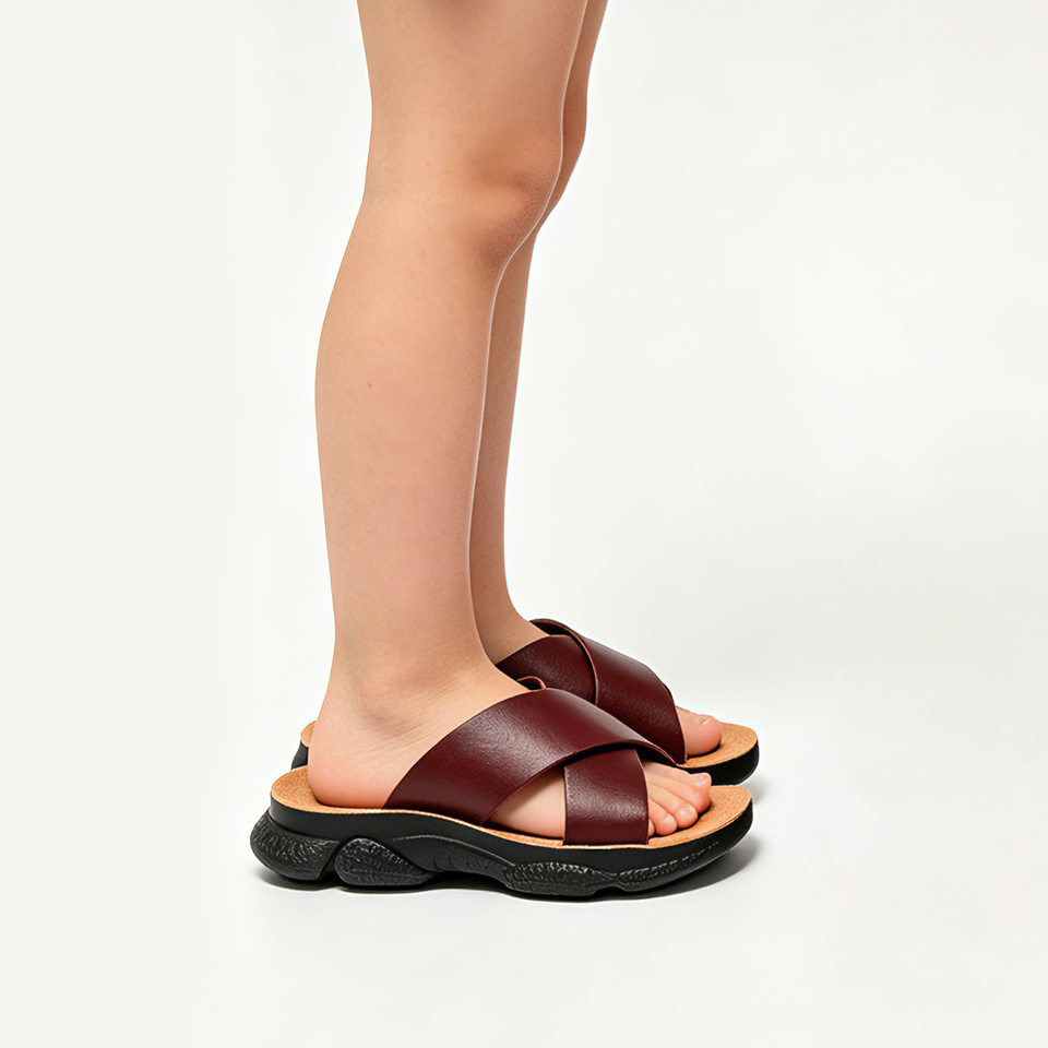 Dép trẻ em đế mềm chống trượt, dép đi biển thoáng khí cho bé trai — Màu kaki, Nâu đậm, Toàn bộ màu đen, Đỏ nâu chi tiết 21