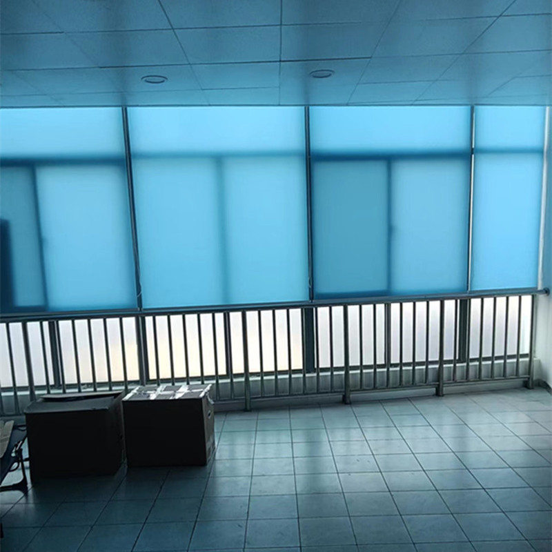 Wholesale Thickened Semi-Blackout Roller Blinds for Sun Protection, Non-Blackout Office and Project Curtains, Manual and Electric, No-Drill Roller Blinds