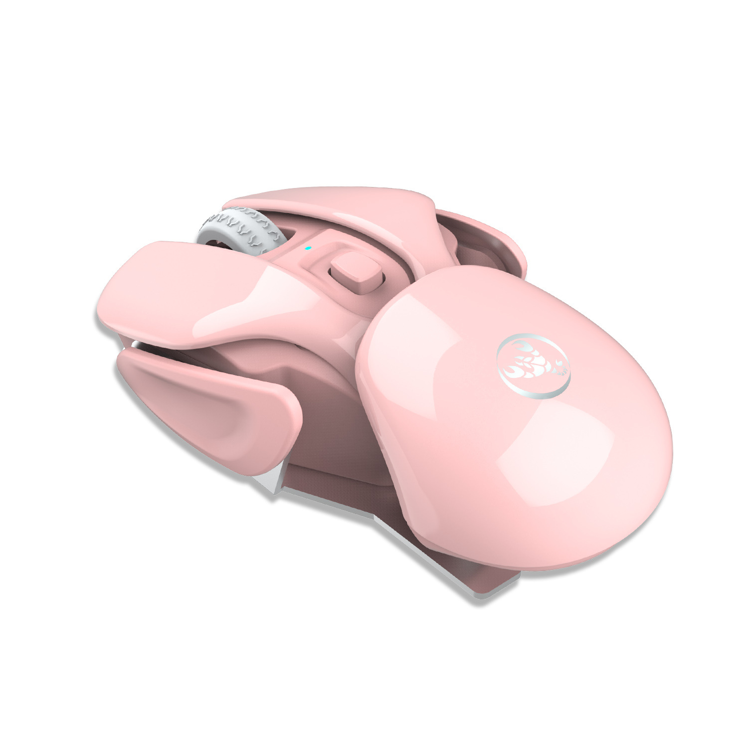 Mysz bezprzewodowa 2.4G, 3. bieg 1600 DPI, regulowana 4D, elegancka faktura UV, wbudowana bateria 500 mAh, wygodny uchwyt_voghion.com