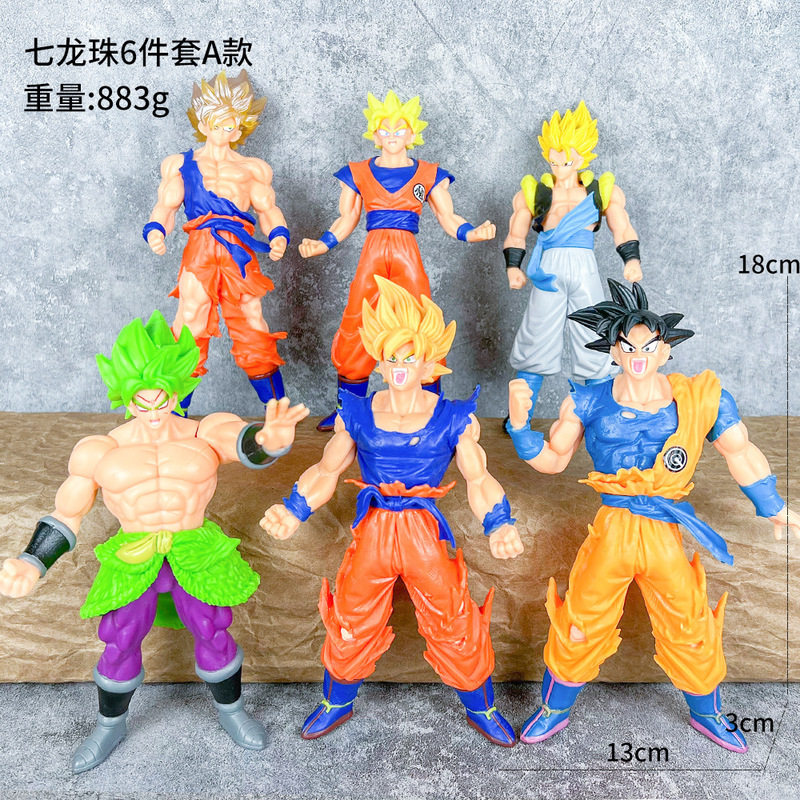 ドラゴンボール家族ポートレート悟空カカロットフィギュアサイヤ人ベジータスーパーブルー人形周辺誕生日ギフト|undefined