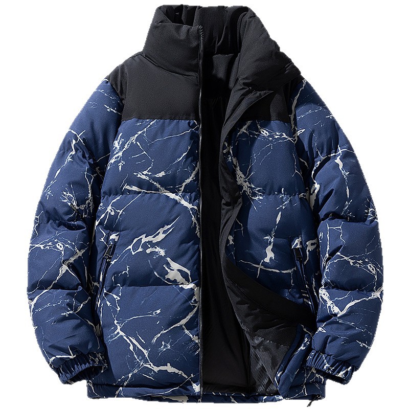 Transfronterizo nuevo invierno plumón de algodón para hombres grueso camuflaje de algodón cálido chaqueta de pan de algodón
