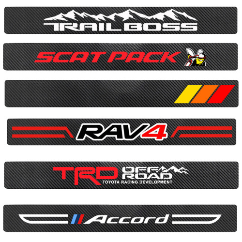 Car door sill protector anti-slip anti-scuff footrest trunk guard door bumper guard decorative accessory cross-border