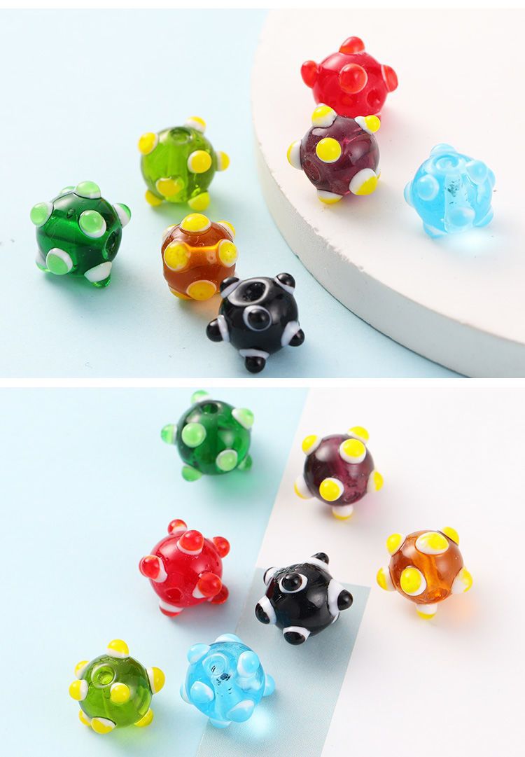 10 PCS/Package Glass Cartoon Beads display picture 1