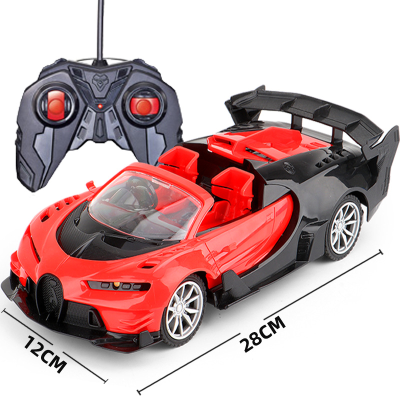 Coche de control remoto de cuatro vías para niños 1:16 modelo de coche deportivo juguete eléctrico niño coche juguete fábrica directa transfronteriza