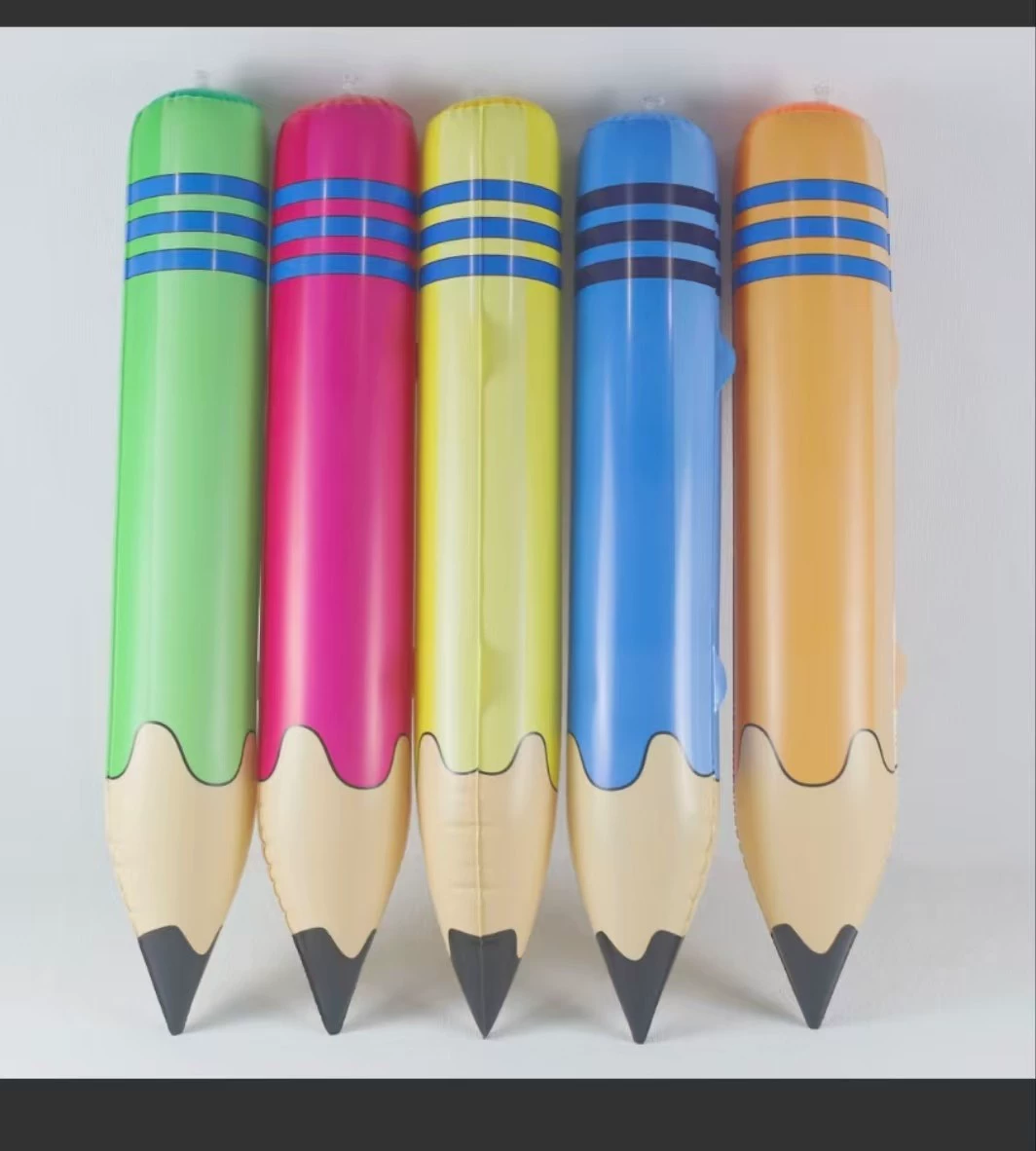 Надувная игрушка-карандаш из ПВХ, акварельный цвет, подарок на день рождения, мультяшная развивающая игрушка для детей