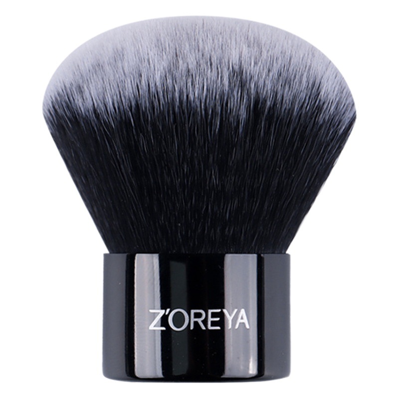 Zhuolya seta cabeza suelta cepillo portátil herramienta de belleza rubor cepillo de maquillaje solo negro KABUKI miel cepillo
