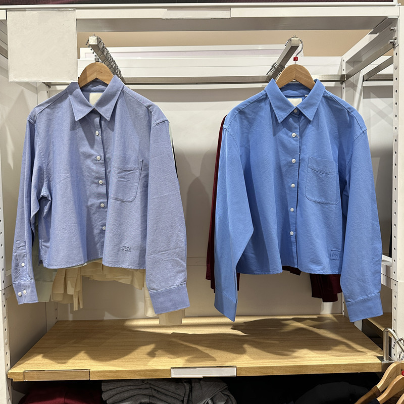 2026 Spring Collection/Women's Oxford Textile Box-Shaped Shirt/Long-Sleeve Shirt Casual Commuting Thin Jacket for Women 484928 2026 Spring Collection/Women's Oxford Textile Box-Shaped Shirt/Long-Sleeve Shirt Casual Commuting Thin Jacket for Women 484928