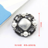 Fashionable brooch from pearl, beads, metal protective underware lapel pin, pin, wholesale