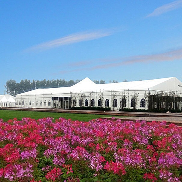 Fábrica personalizada tienda de aleación de aluminio almacén de almacenamiento exposición evento boda grande al aire libre tienda de estilo europeo