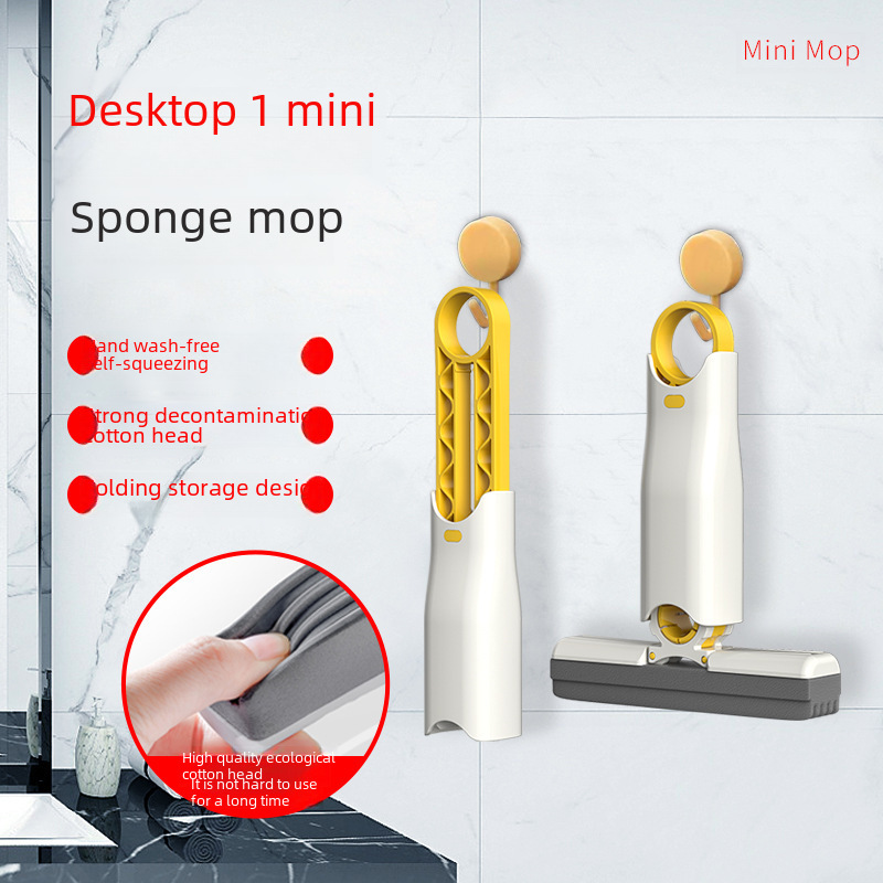 Convenient small hygienic glass mop