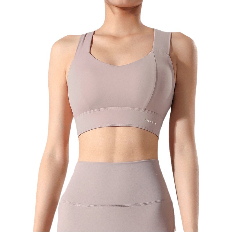 Nuevo sujetador deportivo Vanhe con estampado en la espalda y soporte lateral para ajustar y realzar el busto, ideal para correr y practicar yoga.