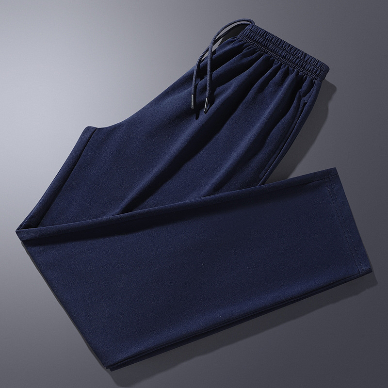 (spring and autumn cotton) solid color navy blue
