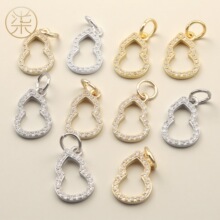 18K�~僽�߱�ɫ��ʯ�U�պ��J�������diy�ֹ��朴����Ʒ���